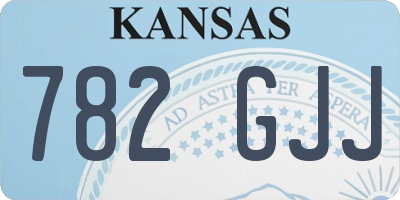 KS license plate 782GJJ
