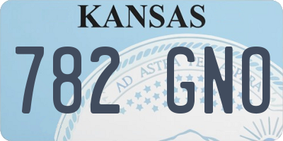 KS license plate 782GNO