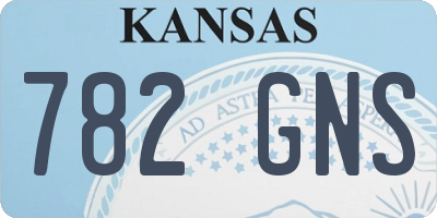 KS license plate 782GNS