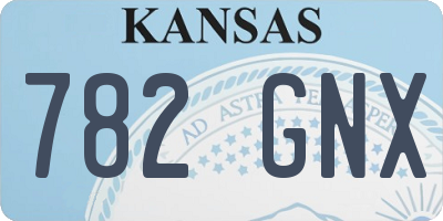 KS license plate 782GNX