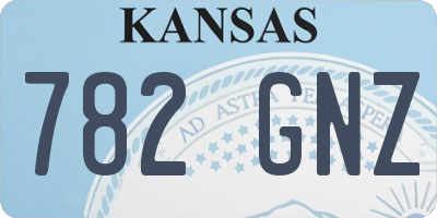 KS license plate 782GNZ