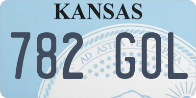 KS license plate 782GOL