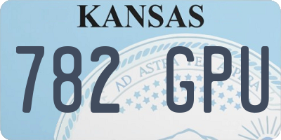KS license plate 782GPU