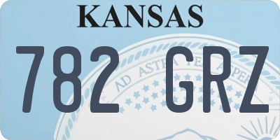 KS license plate 782GRZ