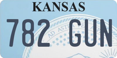 KS license plate 782GUN