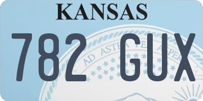 KS license plate 782GUX