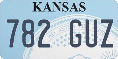 KS license plate 782GUZ