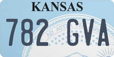 KS license plate 782GVA