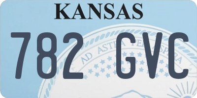 KS license plate 782GVC