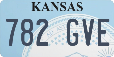 KS license plate 782GVE