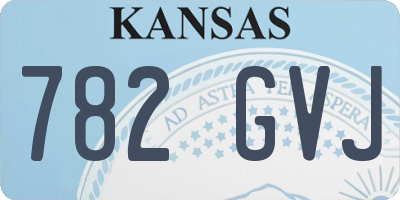 KS license plate 782GVJ