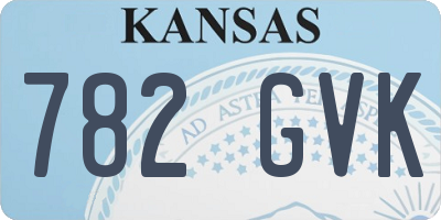 KS license plate 782GVK