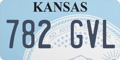 KS license plate 782GVL