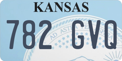 KS license plate 782GVQ