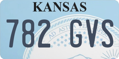KS license plate 782GVS