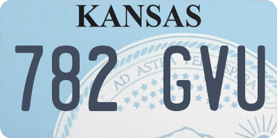 KS license plate 782GVU
