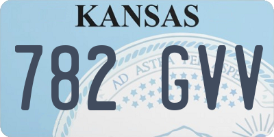 KS license plate 782GVV