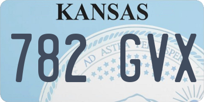 KS license plate 782GVX