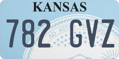 KS license plate 782GVZ