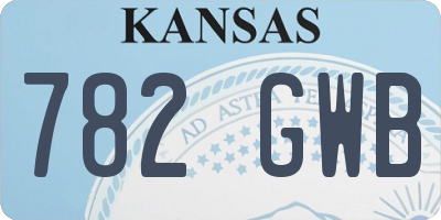 KS license plate 782GWB