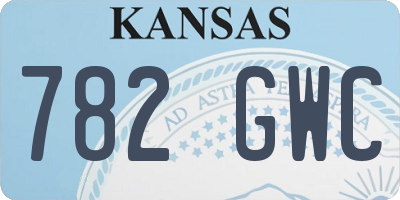 KS license plate 782GWC