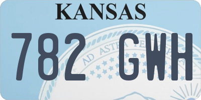 KS license plate 782GWH