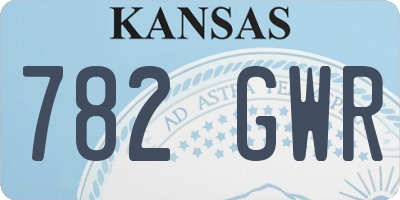 KS license plate 782GWR