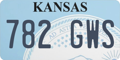 KS license plate 782GWS