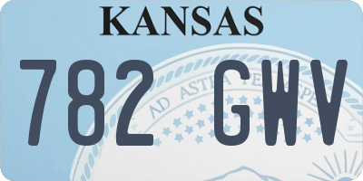 KS license plate 782GWV