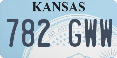 KS license plate 782GWW