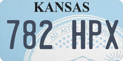 KS license plate 782HPX