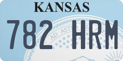 KS license plate 782HRM