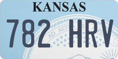 KS license plate 782HRV