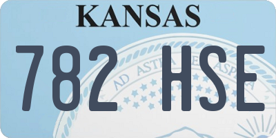 KS license plate 782HSE