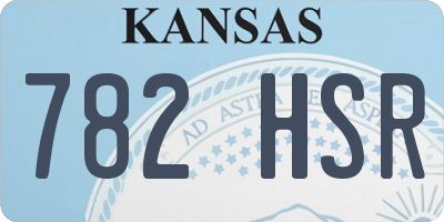 KS license plate 782HSR