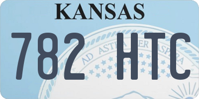 KS license plate 782HTC