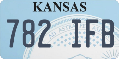 KS license plate 782IFB