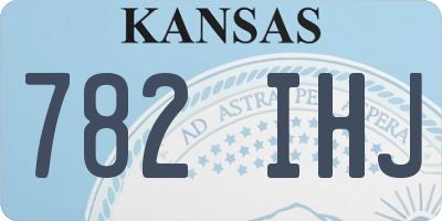 KS license plate 782IHJ