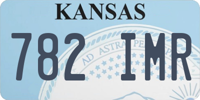 KS license plate 782IMR