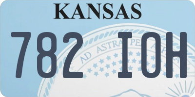 KS license plate 782IOH