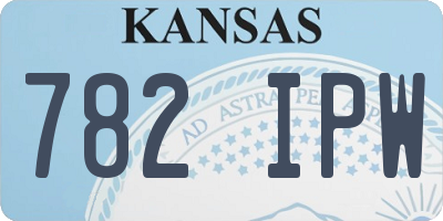 KS license plate 782IPW