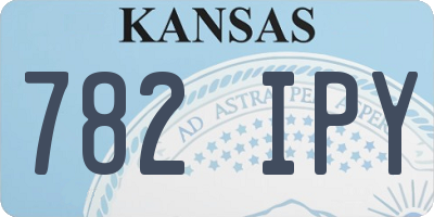KS license plate 782IPY