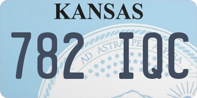 KS license plate 782IQC