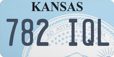 KS license plate 782IQL