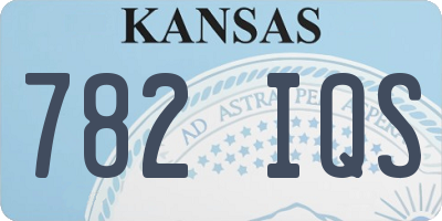 KS license plate 782IQS