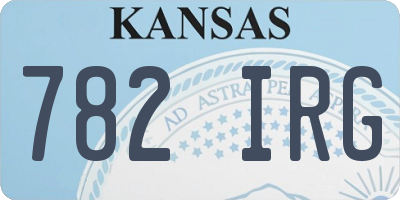 KS license plate 782IRG