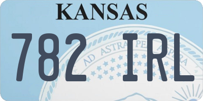 KS license plate 782IRL