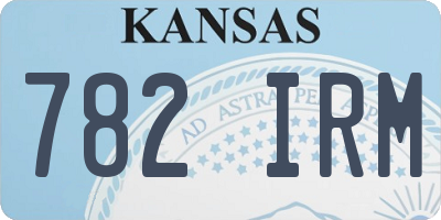 KS license plate 782IRM