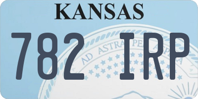 KS license plate 782IRP