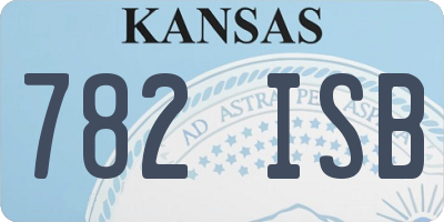 KS license plate 782ISB